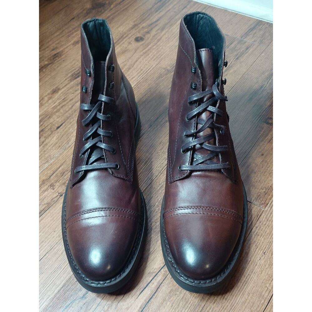 Thursday Boots Captain Men’s 10.5 Brown Leather with Vibram lugged soles